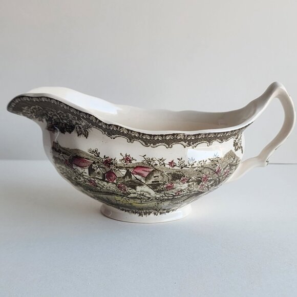 Johnson Brothers Friendly Village Apple Orchard, England Gravy Sauce Boat - Picture 1 of 8